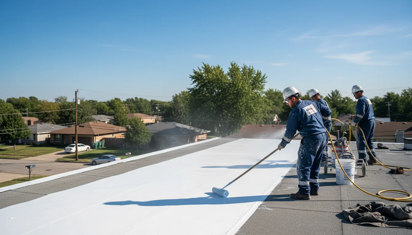 Commercial roof coating in Kinney, MN near me